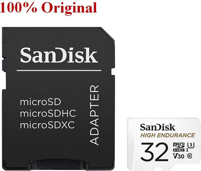 SanDisk High Endurance SDHC/SDXC Speicherkarte Class10 für Videoüberwachung und Dashcams mit bis zu 100 MB/s - Bild 1