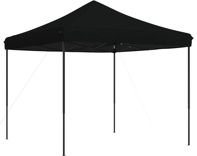 vidaXL Party-Zelt Schwarz aus Oxford-Stoff und PVC, B/T/H: 292 x 292 x 315 cm - Bild 1