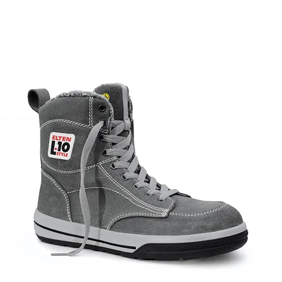 Elten Desperado ESD S3 Sicherheitswinterstiefel aus Rindleder in Grau, Größe 40 - Bild 2