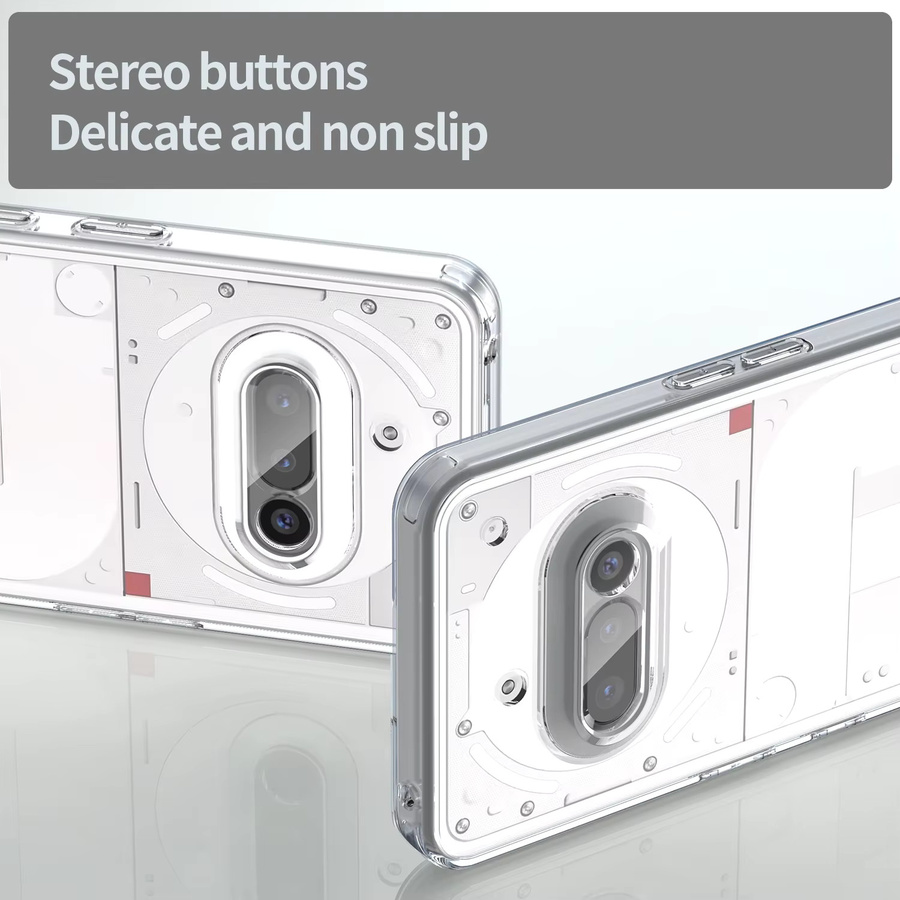 Transparente ultradünne Schutzhülle für Nothing Phone 4A Pro 4A 3A Pro 3A aus PC und TPU mit erhöhtem Kameraschutz - Bild 4