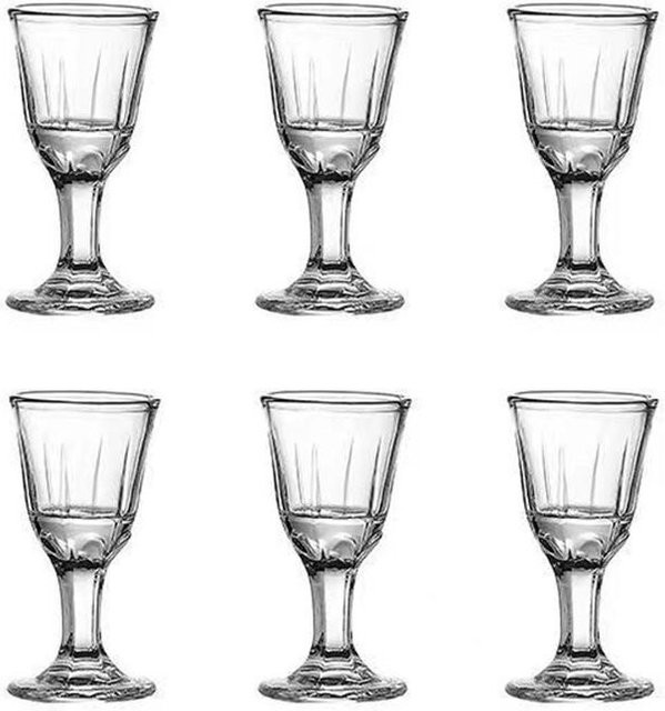 Yiran Furniture Spirituosenbecher aus Glas, Set mit 6 oder 12 Stück, Transparent Grau, 10 ml - Bild 1