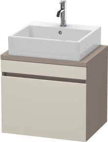 Duravit Waschtischunterschrank DuraStyle in Taupe/Basagma, Breite: 60 cm, Tiefe: 47,8 cm, Höhe: 51,2 cm, 1 Auszug - Bild 1