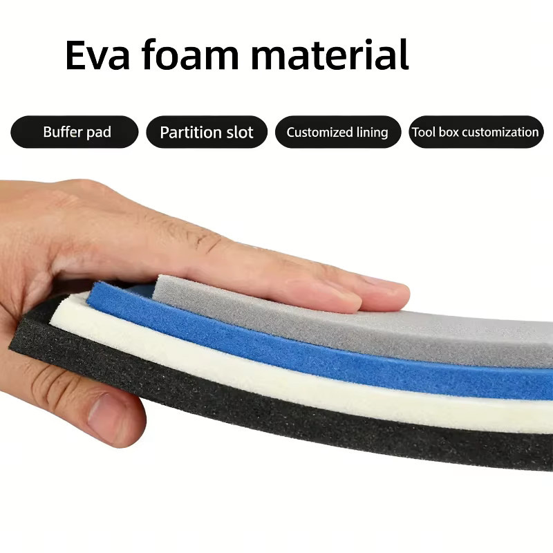 SHIENQI EVA-Schaumstoffplatten grau, schallabsorbierendes Bastelmaterial für Modellbau, Breite: 100 cm, Tiefe: 50 cm - Bild 2