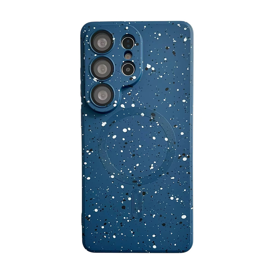 Luxus Silikon Schutzhülle für Samsung Galaxy S26 S25 S24 S23 S22 S21 Ultra Plus A55 A56 A36 mit MagSafe Unterstützung für drahtloses Laden in Blau - Bild 4