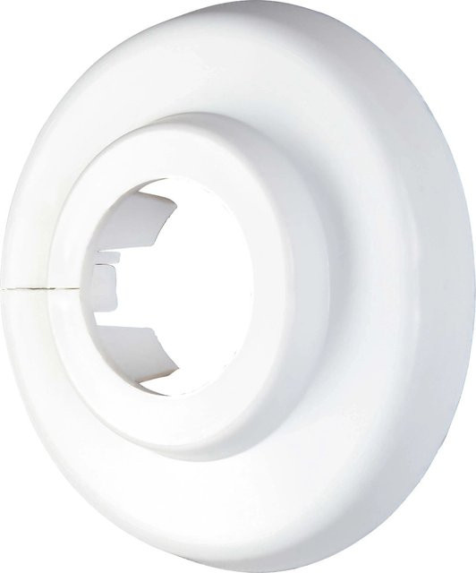 Scharnierrosetten aus Kunststoff von LUX-TOOLS in Weiß, Durchmesser: 18 mm, 10 Stück - Bild 1