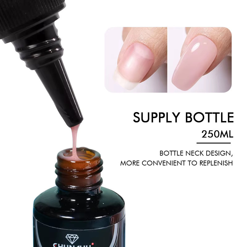 CHUNSHU Nachfüll-Verlängerungsgel Nagellack, 250 ml, Glänzend - Bild 5
