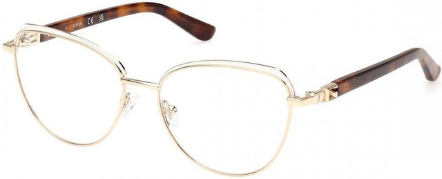 Guess GU2982 Korrektionsbrille Cat-Eye, Vollrand, weiß, Damen - Bild 1