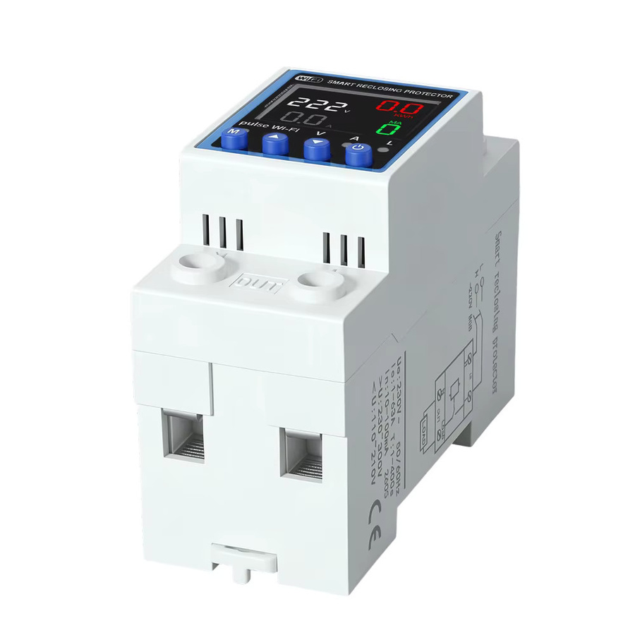 TUYA WIFI Intelligenter RCD Leckage-Schutzschalter mit APP-Steuerung in Weiß für Überspannungs-, Unterspannungs-, Überstrom- und Überlastschutz mit Verzögerung - Bild 2