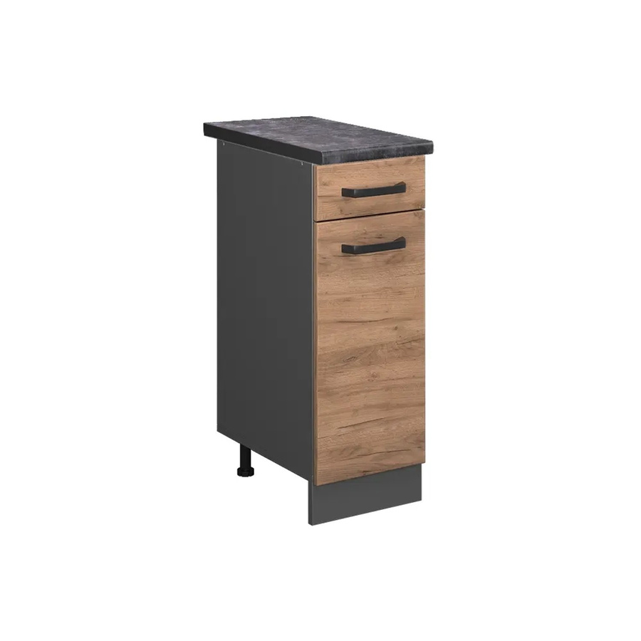 Vicco Küchenunterschrank R-Line Goldkraft Eiche Anthrazit, B: 30 cm, H: 81,6 cm, T: 60 cm - Bild 2