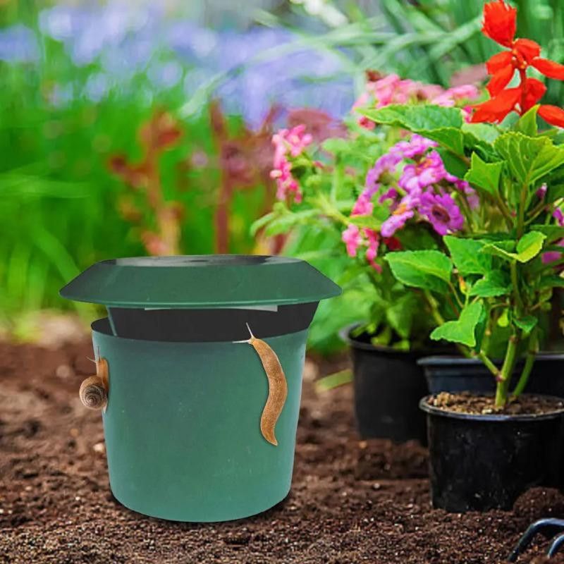 Gintrap Schneckenfalle Set aus 12 Stück, umweltfreundliche Nacktschneckenkäfige aus Kunststoff zur Schädlingabwehr im Garten - Bild 2