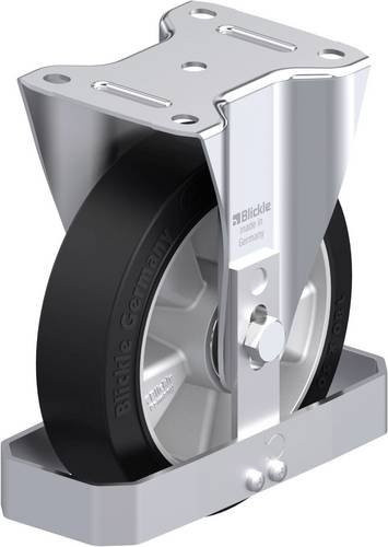 Blickle B-ALEV 180K-FS Stahlblech-Bockrolle in Schwarz und Grau mit 180 mm Rad-Durchmesser und 400 kg Tragfähigkeit - Bild 1
