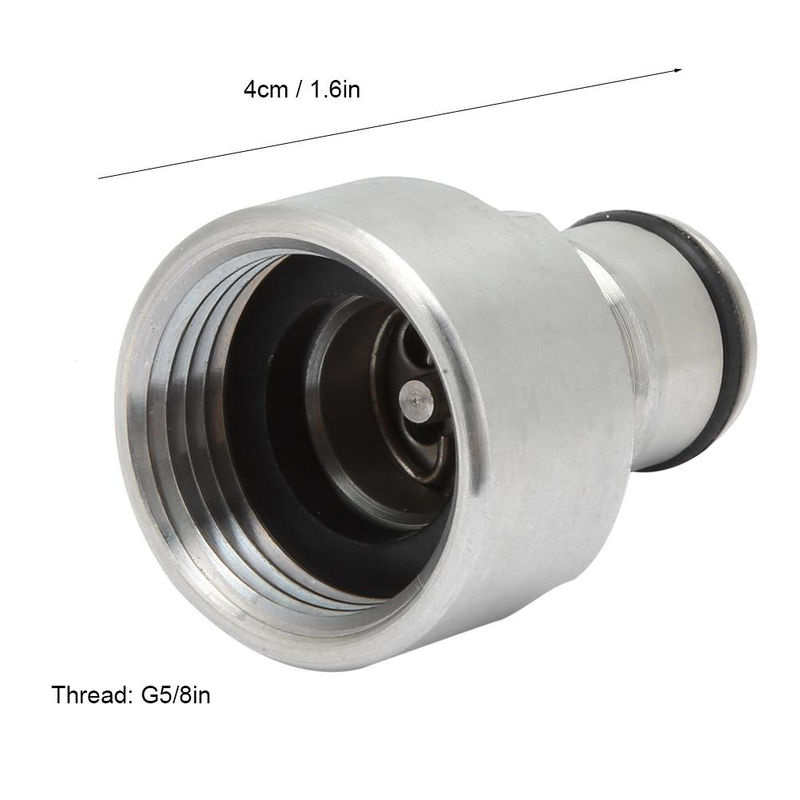 2er-Set Edelstahl Ball Lock Fass Koppler Adapter mit Schnell-Trennen-Funktion für Conversion Kits - Bild 8