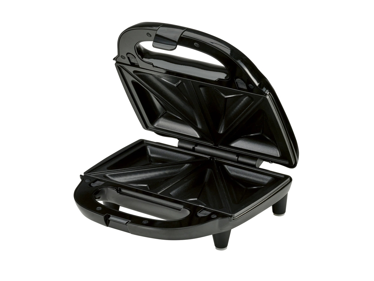 SILVERCREST Sandwichmaker SSMW 750 E1 in Schwarz mit Edelstahl- und Kunststoffgehäuse - Bild 3