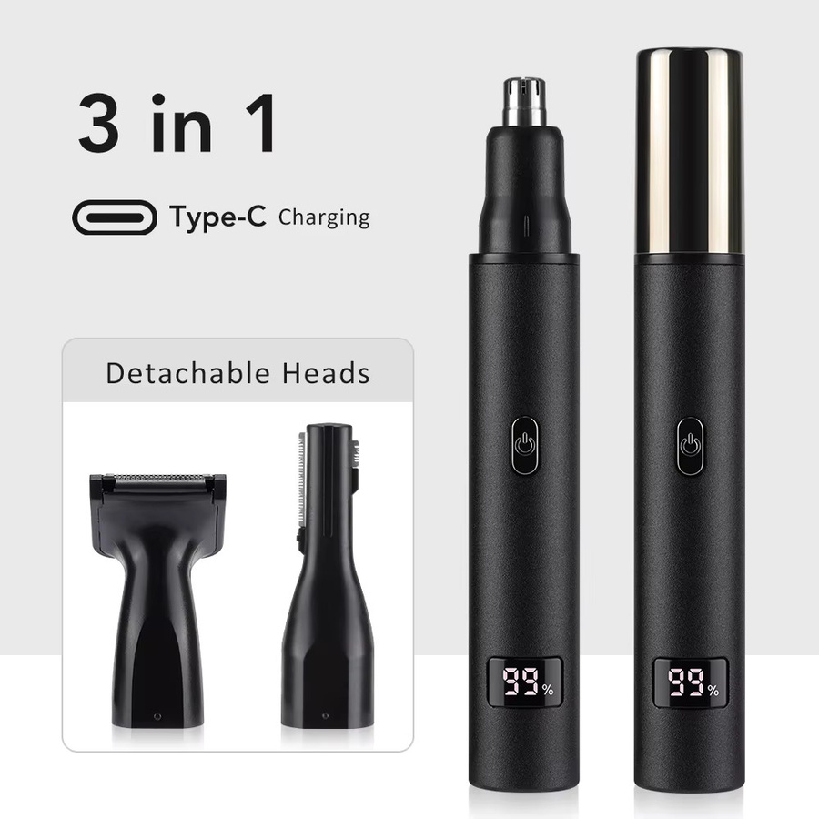 Ms.Dear 3-in-1 Nasen-Ohr-Haarschneider für Herren, USB wiederaufladbar - Bild 3
