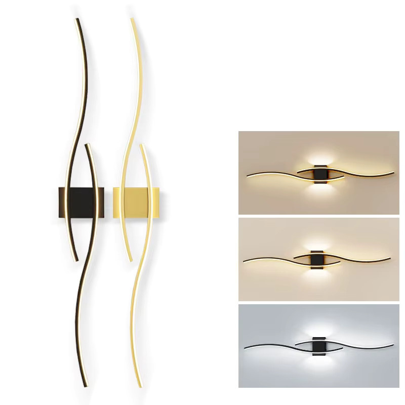 Vikotou Nordic LED Wandleuchte aus Aluminium in Silber für Küche, Esszimmer und Flur - Bild 4