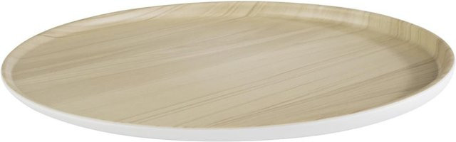 Rundes Tablett APS FRIDA in Beige/Weiß, Durchmesser: 31,5 cm, Höhe: 2,5 cm - Bild 1