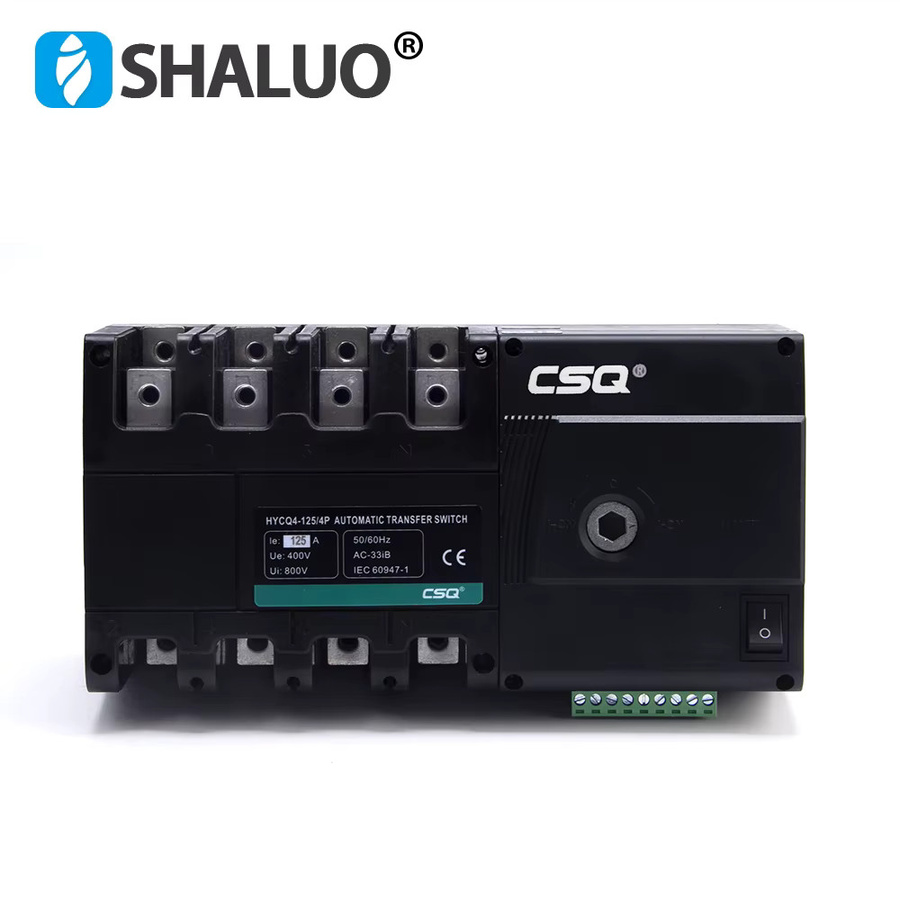 CSQ Automatischer Transferschalter HYCQ4-125 125A 4P ATS für Generatorsteuermodule, Farbe: Schwarz - Bild 2