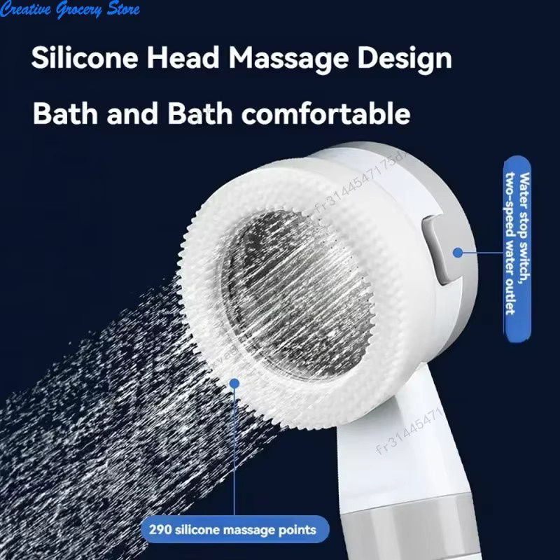 NUOYING Tragbare wiederaufladbare Outdoor-Dusche mit Handbrause in Weiß für Camping, Reisen und Autowäsche - Bild 2