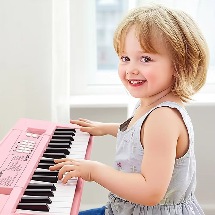 Chriyungel 37-Tasten-Klavier, elektronische Tastatur mit Mikrofon, Lernspielzeug - Bild 1