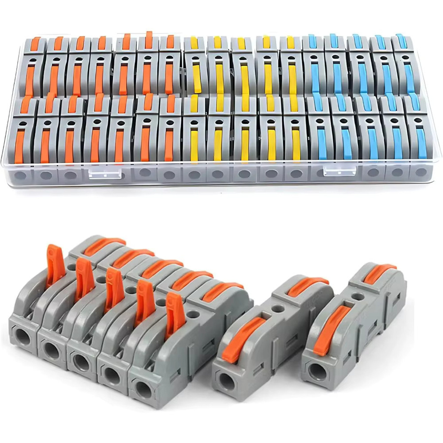 34 Stück Kabelverbinder Schnellverbinder für Massivkabel 0,2-4mm² und Weichkabel 0,08-2,5mm² - Bild 2