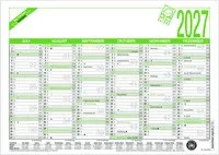 ZETTLER Wandkalender 2027 Tafelkalender Monatlich in Schwarz und Grün - Bild 1
