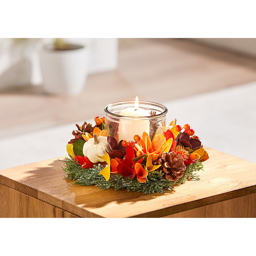 Windlicht Herbst von viva domo mehrfarbig - Bild 2