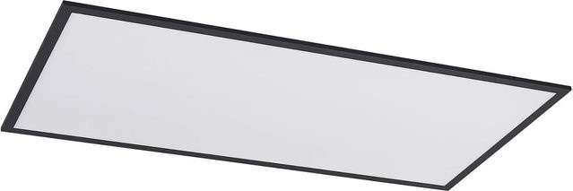 Lindby LED Panel Nelios Modern Schwarz aus Aluminium, Rechteckige Deckenleuchte für dein Wohnzimmer - Bild 1