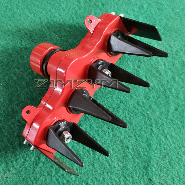 ZJMZYM Gras Trimmer mit Stahl Draht und Unkraut Rad in Rot - Bild 1