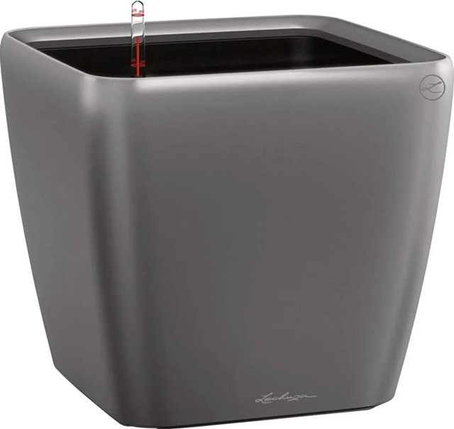 Lechuza Pflanzgefäß Quadro Premium LS Anthrazit metallic B/T/H: 43 x 43 x 40 cm - Bild 1