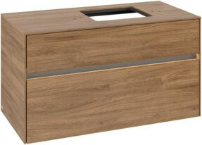 V&B Waschtischunterschrank Collaro mit LED-Beleuchtung, B/H/T: 100 x 54,8 x 50 cm - Bild 1