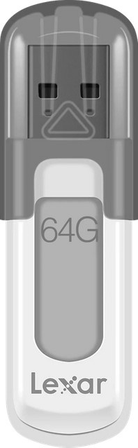 Lexar JumpDrive V100 USB-Flashlaufwerk mit 64GB in Weiß - Bild 1