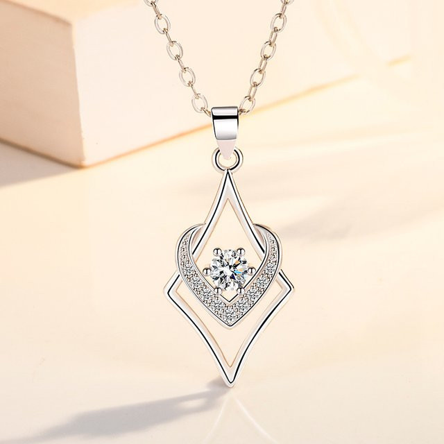 SAY Halskette 925 Silber, Gold, Zirkonia, Damen - Bild 1