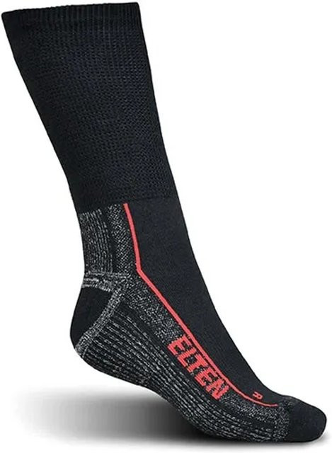 Elten Perfect Fit-Socks ESD Carbon Arbeitssocken in Schwarz und Grau, Größe 39-42 - Bild 1