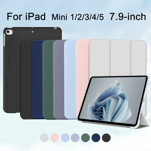 Tzion Smart Flip Cover Hülle für iPad mini 1. 2. 3. 4. 5. Generation (7,9 Zoll) in Blau mit Auto Sleep/Wake Funktion - Bild 1