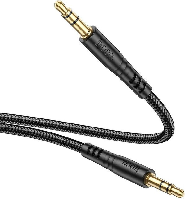 HOCO UPA24 Audio-Kabel mit 3,5 mm Klinkenstecker, Schwarz, 1 m - Bild 1