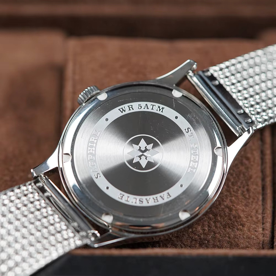 FARASUTE Armbanduhr, mechanisch, Handaufzug, Edelstahl, Silber, Herren - Bild 5