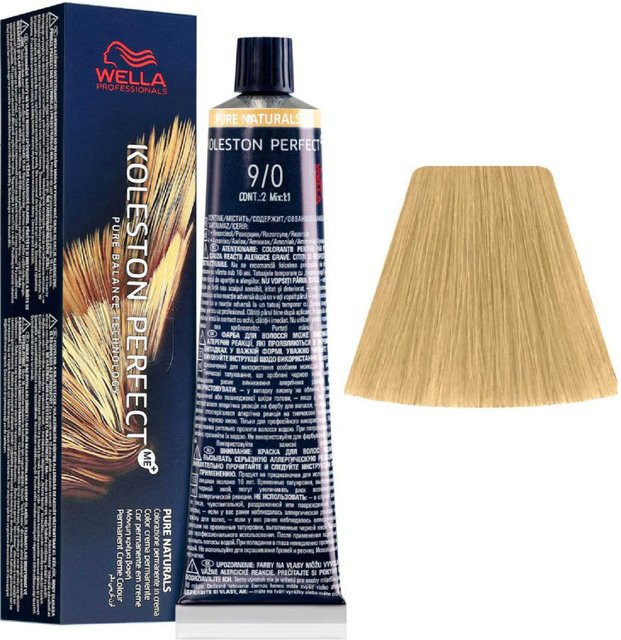 Wella Professionals Koleston Perfect Me+ Permanente Haarfarbe, 9/0 Hellstes Naturblond, 60 ml - Bild 1