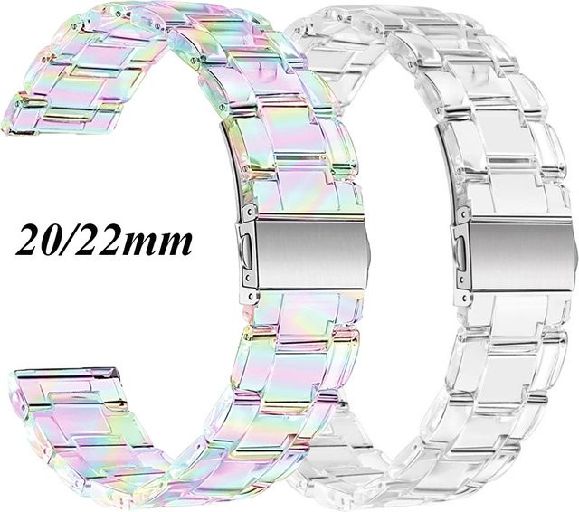 jansin Uhrenarmband Kunststoff, Transparentes Harz, Unisex - Bild 1
