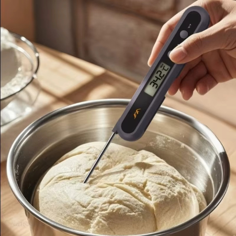 Jimihome Digitales Fleischthermometer mit LCD-Display in Schwarz - Bild 3