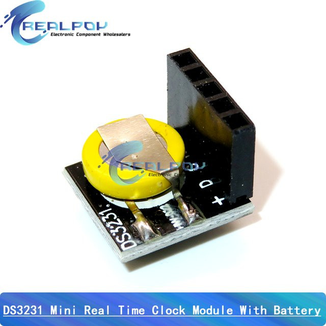 REALPOY Präzisions-Echtzeituhrmodul DS3231SN RTC für Raspberry Pi und Arduino DIY-Kit, 3,3V/5V - Bild 1