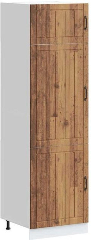 Küchenschrank Lucca Hängeschrank in Braun im Landhausstil aus Holzwerkstoff von vidaxl mit Drehtüren - Bild 1