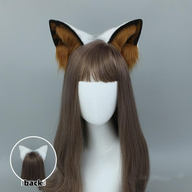 YIRAN Plüsch Kopfbedeckung Haarband, Braun, Tiere - Bild 1