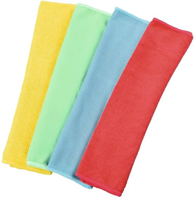 XavaX Mikrofasertücher im 4er-Set, B/B: 30 x 30 cm, Multicolor - Bild 1