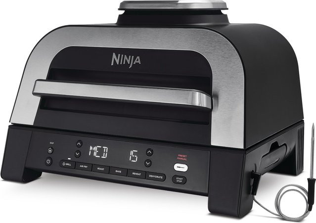Ninja 6-in-1 MAX Grill und Heißluftfritteuse DG551EU in Schwarz/Silber mit Digitalanzeige - Bild 3
