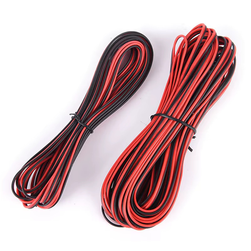 2-poliges elektrisches Kabel aus verzinntem Kupfer für LED-Streifen und Audio-Beleuchtung, rot-schwarz, DC 6–24 V - Bild 3