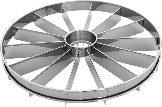 Schneider Torteneinteiler 14-teilig aus Edelstahl in Silber, Höhe: 2,8 cm, Durchmesser: 33 cm - Bild 1