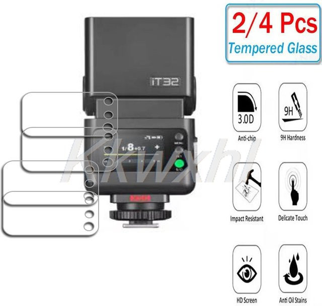 Godox iT32 Schutzfolie aus gehärtetem Glas 9H HD Display-Schutzset transparent - Bild 1