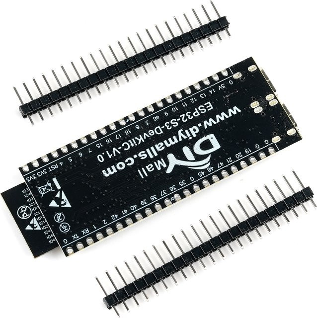 RCmall ESP32-S3-DevKitC-1 N16R8 Entwicklungsboard mit Wi-Fi und Bluetooth, 16 MB Flash, 8 MB PSRAM, Schwarz - Bild 1