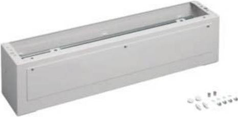 Hager Universalsockel FZ623EN für Zählerschränke aus Stahl in Weiß B: 20 cm, T: 80 cm, H: 16 cm - Bild 1