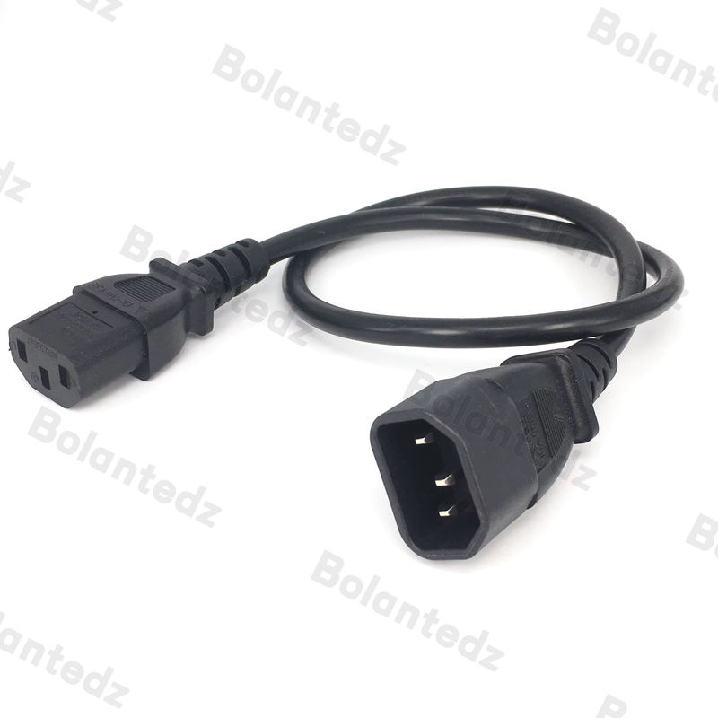 Bolantedz IEC C14 auf C13 Netzkabel in Schwarz für Cisco UPS, PC, Monitor und PDU - Bild 2